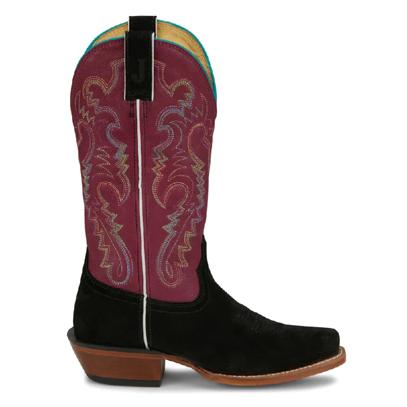 Annie Up Embroidered Square Toe Cowboy Boots