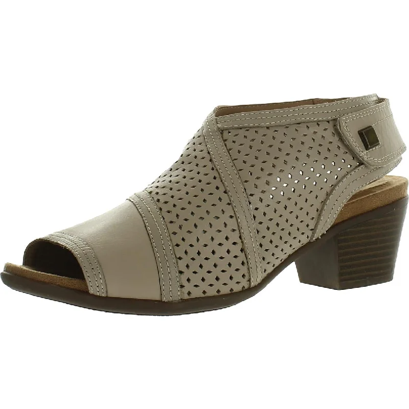 Array Womens Kensley Leather Slip On Heel Sandals