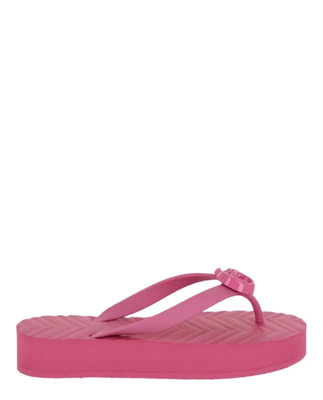 Chevron Logo Thong Sandals