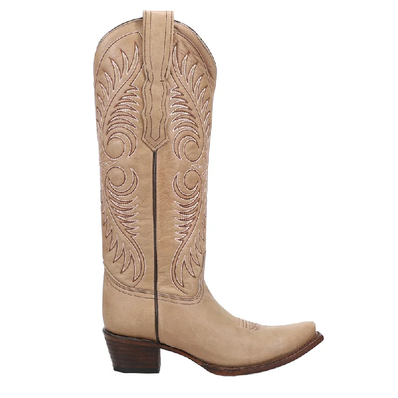 Cowhide Embroidered Snip Toe Cowboy Boots