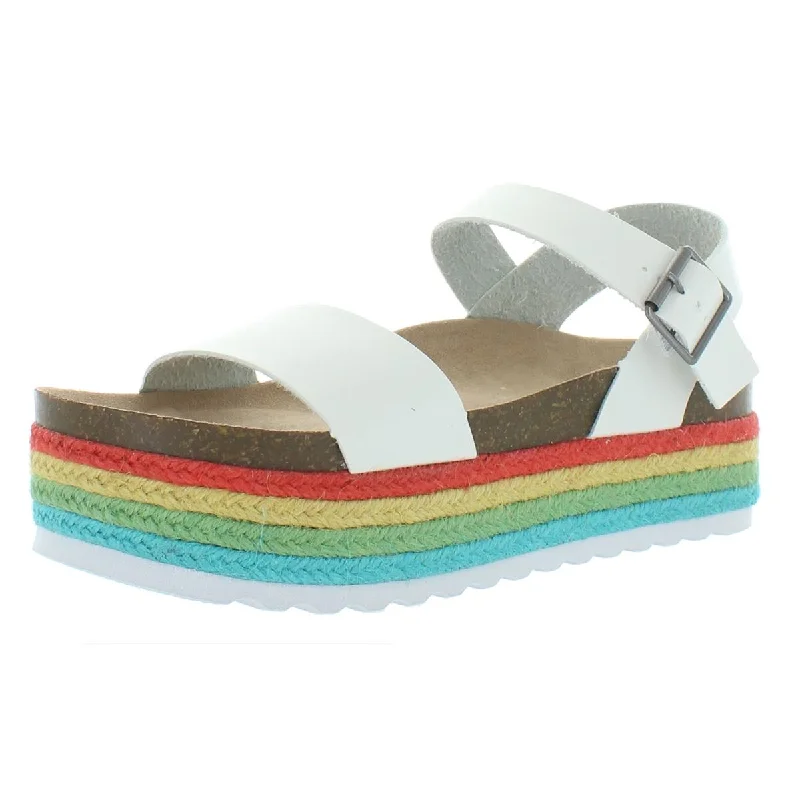 Dirty Laundry Womens Palms Espadrille Ankle Footbed Sandals