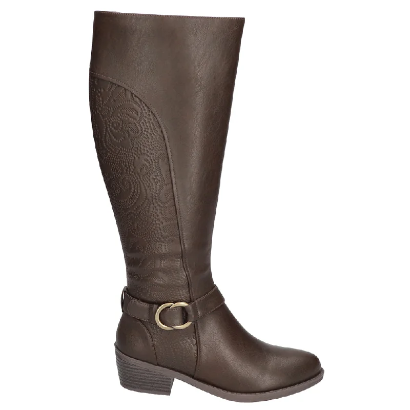 Luella Plus Zippered Round Toe Boots