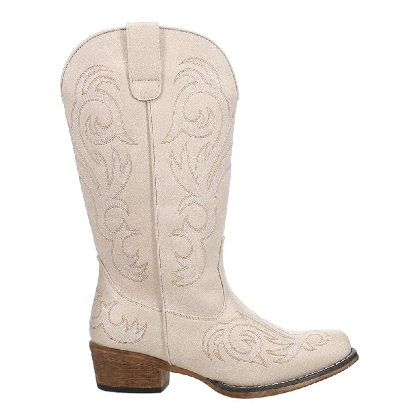 Riley Embroidered Snip Toe Cowboy Boots