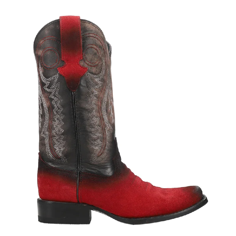 Roughrider Embroidered Narrow Square Toe Cowboy Boots