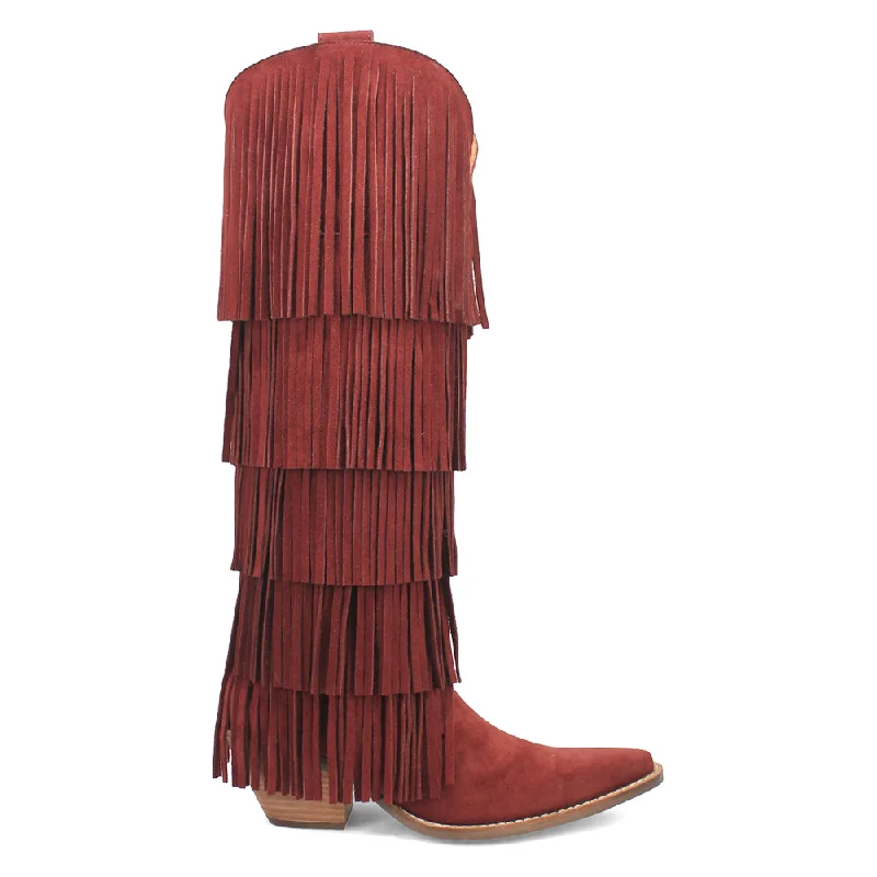 Wild Child Fringe Snip Toe Cowboy Boots