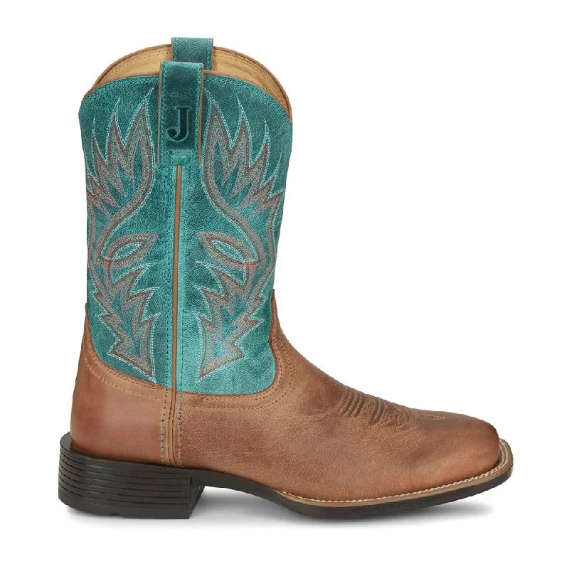 Zeke Wide Square Toe Cowboy Boots