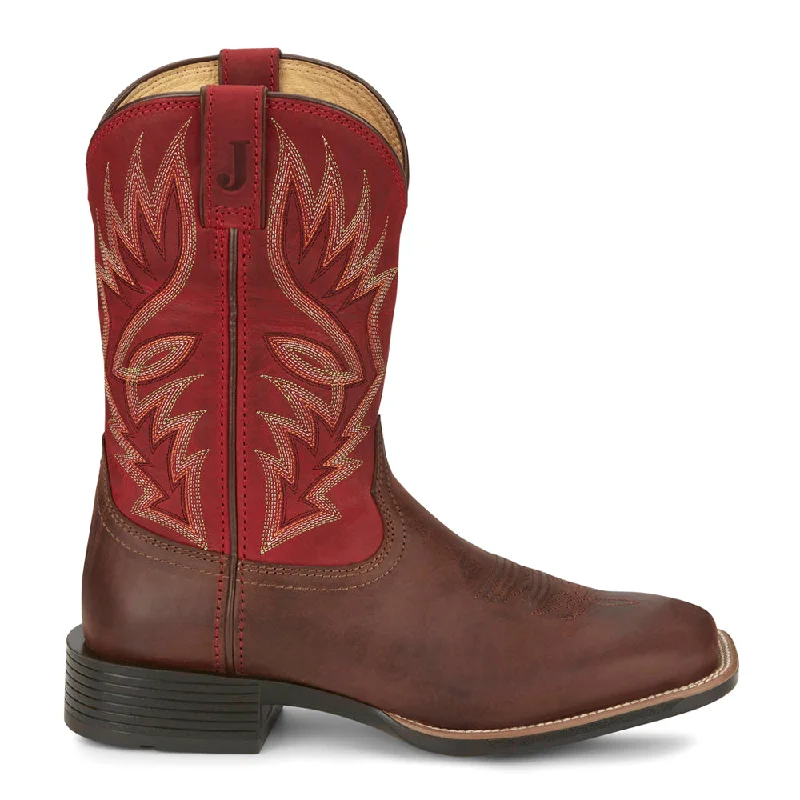 Zeke Wide Square Toe Cowboy Boots