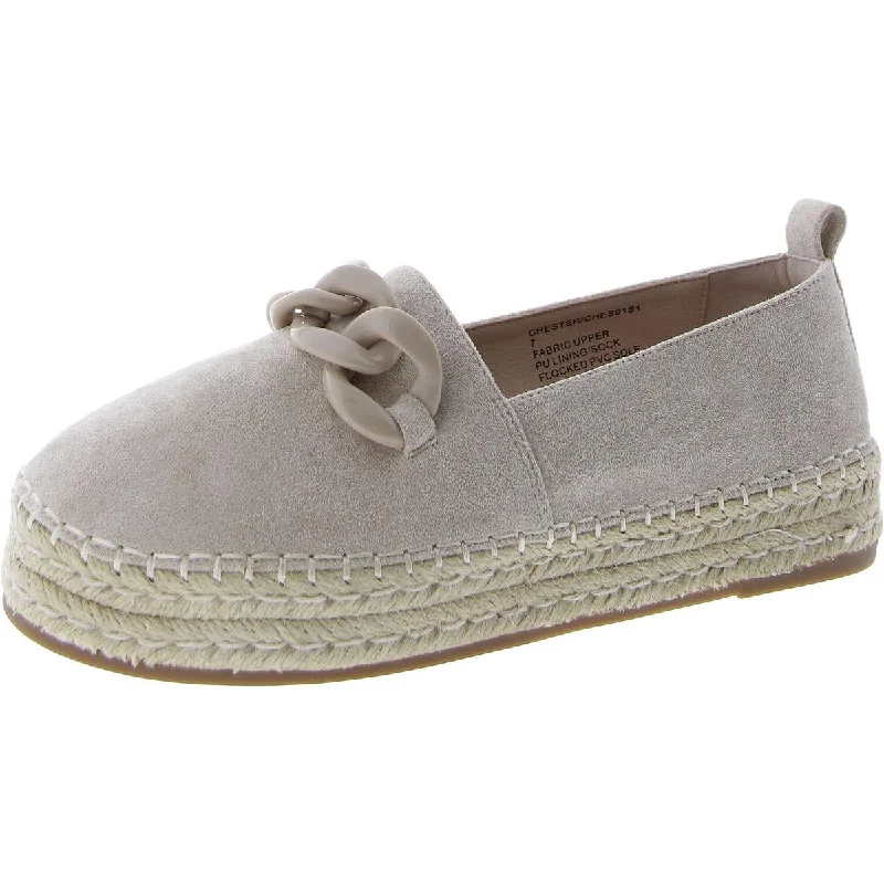 Chester Womens Suede Slip On Espadrilles