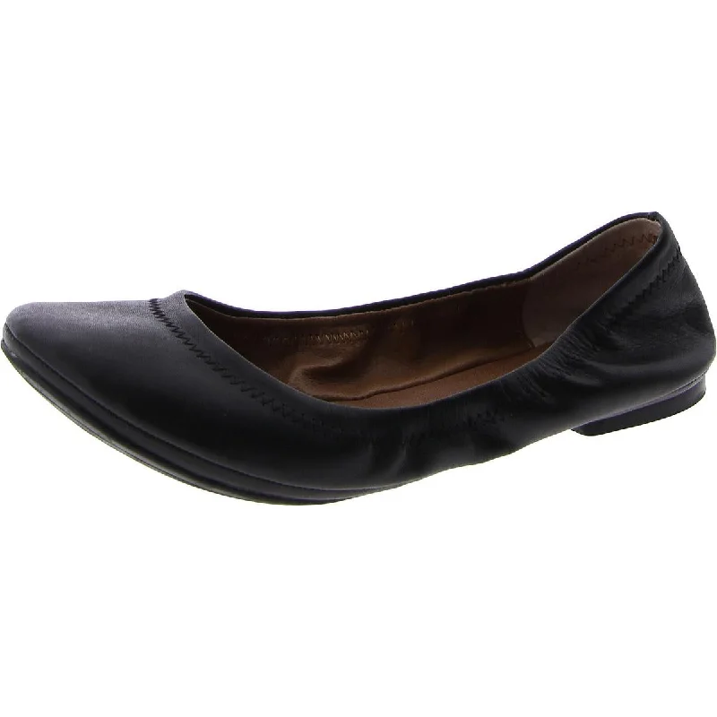 Emmie Womens Leather Ballet Flats