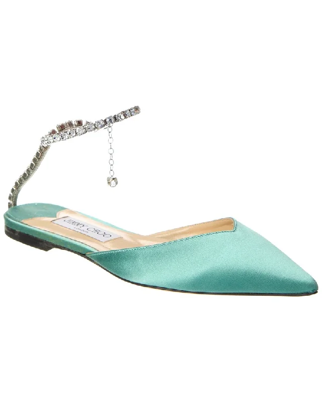 Jimmy Choo Saeda Satin Flat