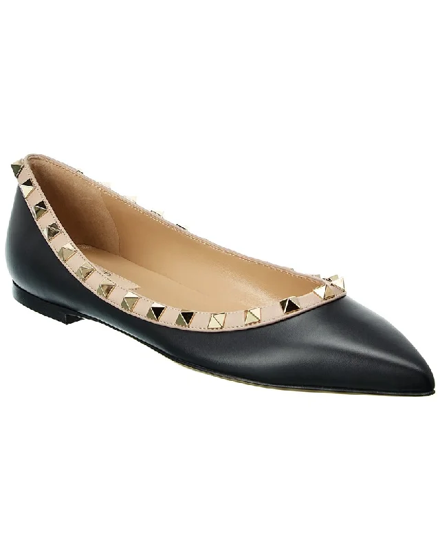 Valentino Rockstud Leather Flat