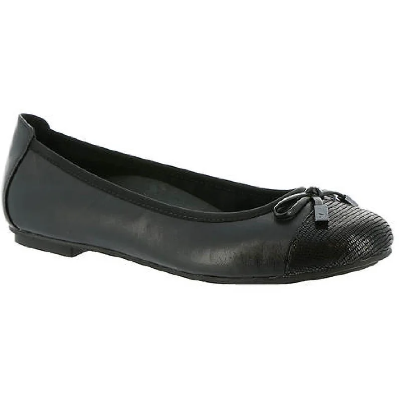 Vionic Womens Minna Leather Ballet Flats