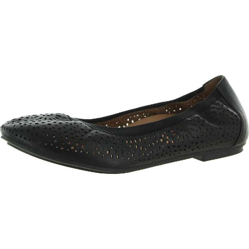 Vionic Womens Robyn  Leather Ballet Flats