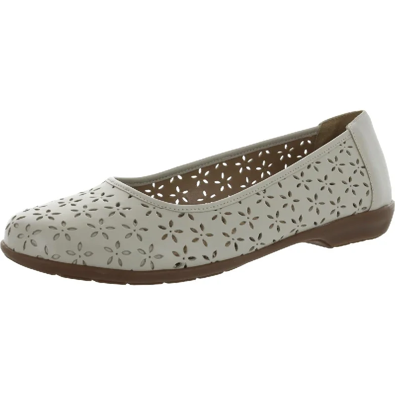 Walking Cradles Womens Finn Leather Comfort Ballet Flats