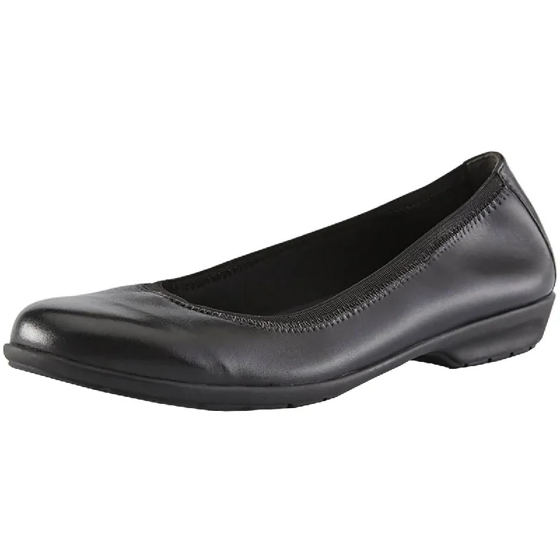 Walking Cradles Womens Foley Leather Slip On Ballet Flats