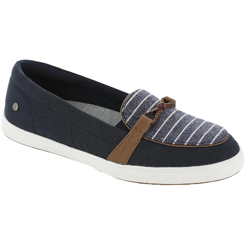 Wanderlust Womens London Knot Canvas Slip On Boat Shoes