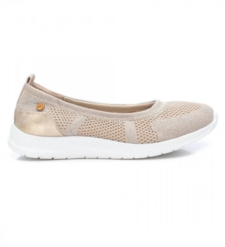 Women's Ballet Flats In Gold