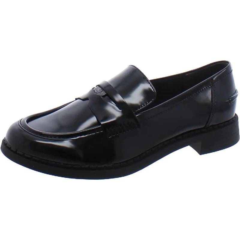 Zodiac Womens Faux Leather Penny Loafers