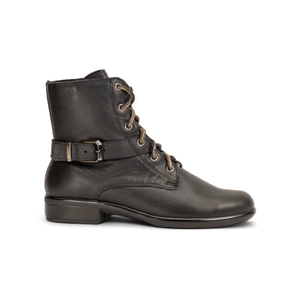 Alize Black Lace Up Boot