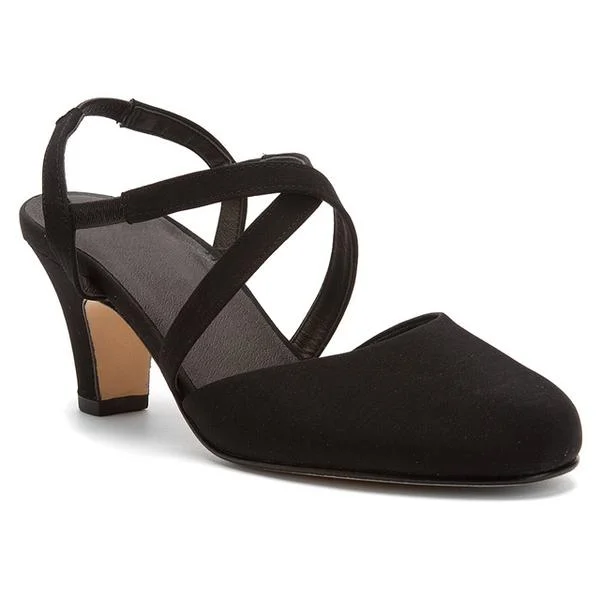 Walking Cradles Caliente Heel Black Micro (Women's)