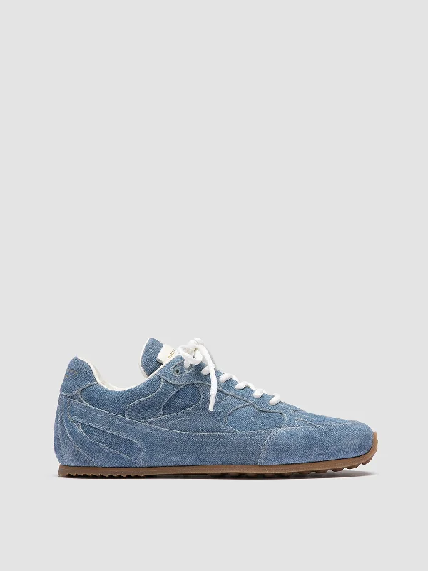 AWAY 101 - Blue Suede Low Top Sneakers