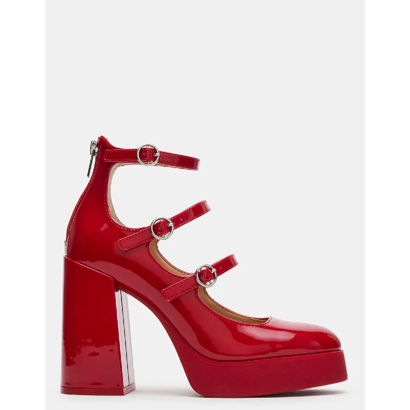 Quad Red Patent