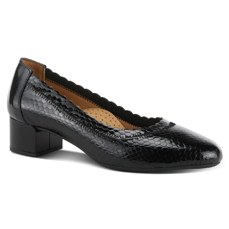 Spring Step Ahmeria Black Patent Leather Pump (Women's)