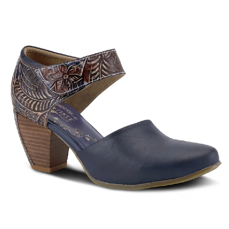 L'Artiste By Spring Step Toolie Blue Leather (Women's)