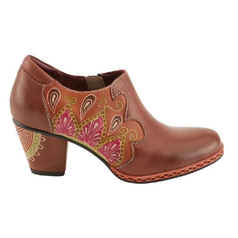 L`Artiste By Spring Step Zami Brown Leather Shoes (Women's)