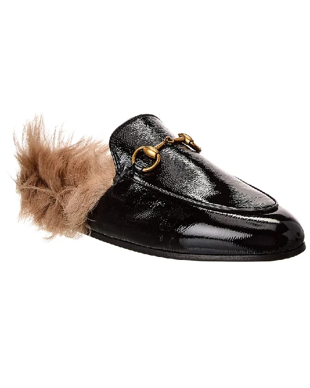 Gucci Princetown Patent Slipper