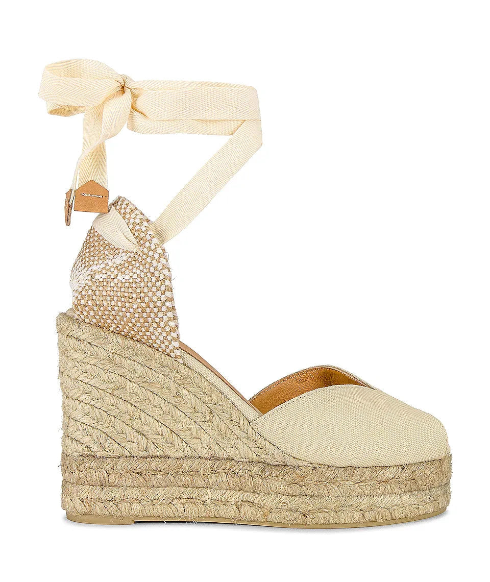 Bilina Wedge Ivory Espadrille