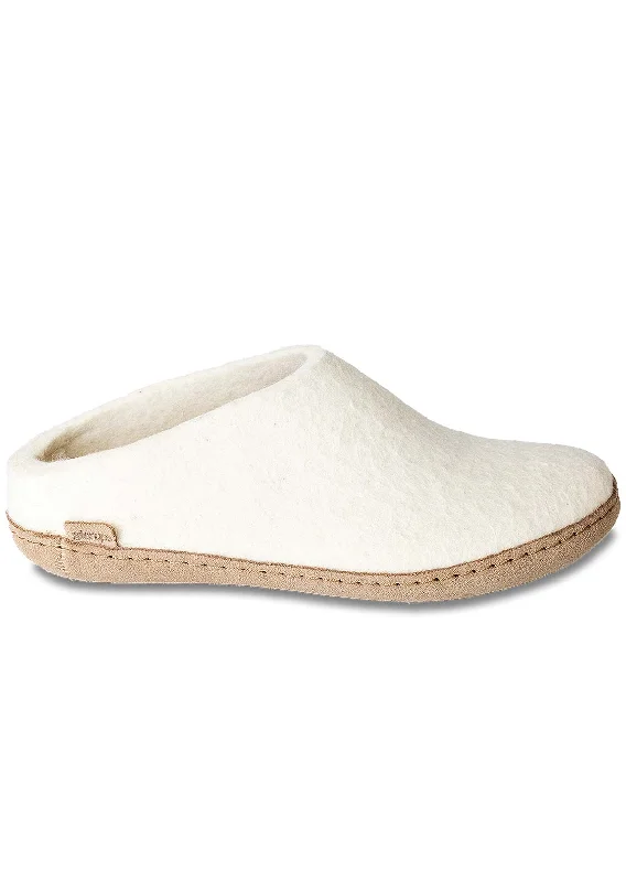 Glerups Unisex Slip-On Leather Slippers