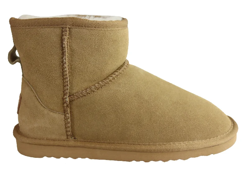 Grosby Jillaroo Ugg Womens Warm Comfort Boots With Sheepskin Lining