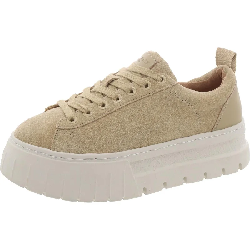 J/Slides Womens Suede Lace-Up Casual And Fashion Sneakers