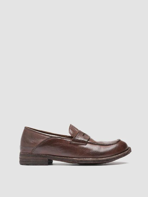 LEXIKON 140 - Cigar Leather Penny Loafers