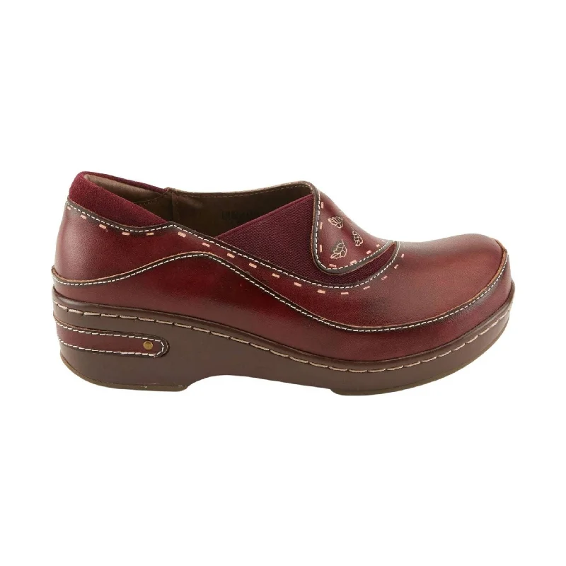 Spring Step L'artiste Women's Burbank Clogs - Bordeaux