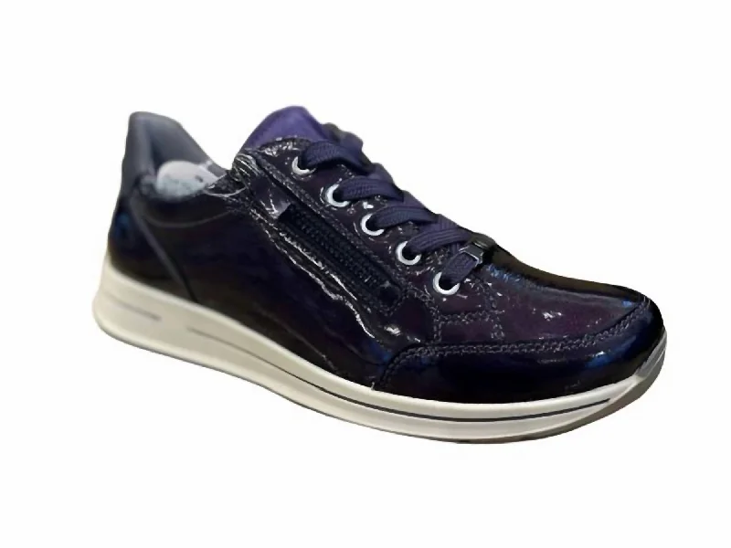 Women's Oleanna Walking Sneaker In Plum Patent Leather